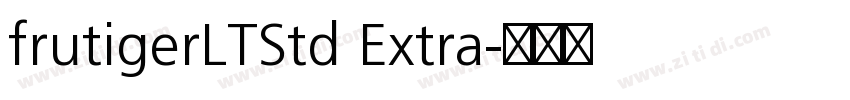 frutigerLTStd Extra字体转换